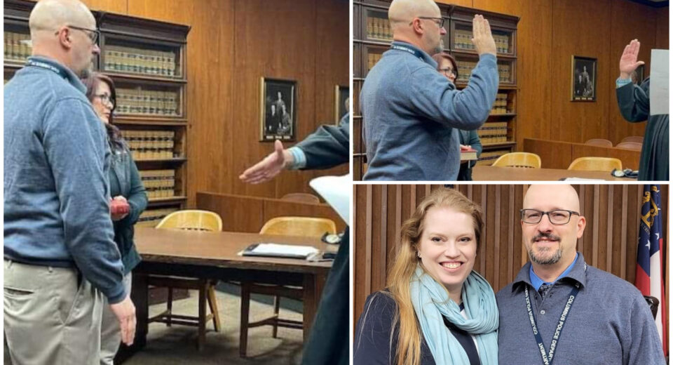 New Muscogee County Deputy Coroner sworn in today CNAW 2 with Colin