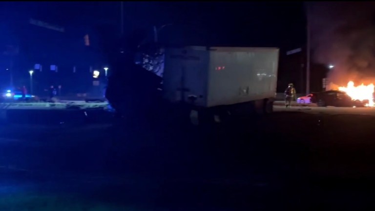 No injuries reported after fiery 18-wheeler, vehicle crash in Phenix ...