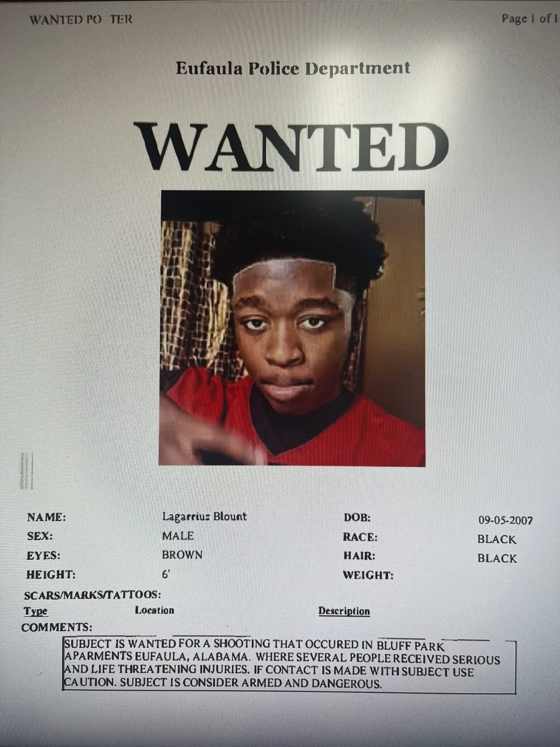Three injured in Eufaula apartment shooting; multiple suspects ...